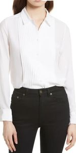Equipment Ezra Silk Blouse - Bright White NWT